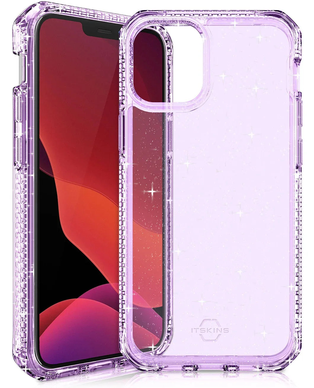 Itskins Hybrid Spark iPhone 12 & 12 Pro Cover - Light Purple - Tashqila Itskins Hybrid Spark iPhone 12 & 12 Pro Cover - Light Purple - Tashqila